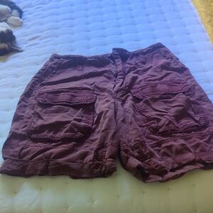 Free People Mauve Cargo Shorts